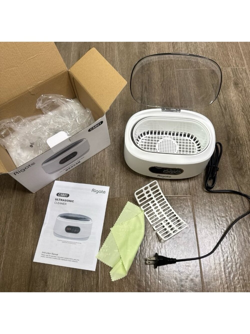 New Rigate CSB01 Ultrasonic Cleaner For Glasses Retainers Jewelry and more